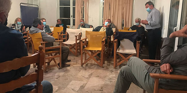 Επίσκεψη Θ. Γαλιατσάτου στην Ζάκυνθο, επικεφαλής κλιμακίου της ΑΝΑΣΑ.