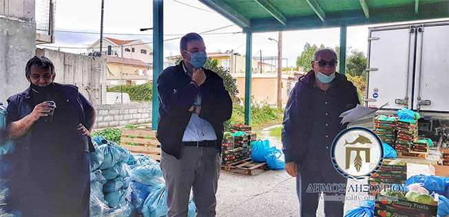 Πραγματοποιήθηκε από το Δήμο Ληξουρίου διανομή τροφίμων