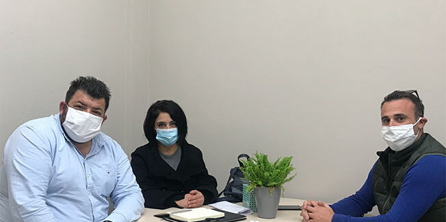 Συνάντηση με τον Πρόεδρο και την Γραμματέα του  Σωματείου Εκμίσθωσης Ι.Χ.