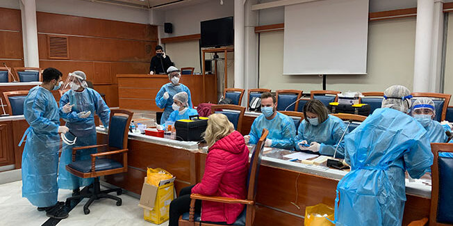 Διενεργήθηκαν προληπτικά rapid test στο προσωπικό της ΠΕ Κέρκυρας