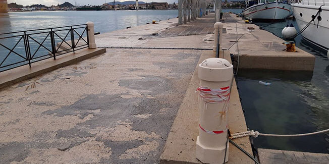 Προβληματική η κατάσταση στο λιμάνι Ζακύνθου.