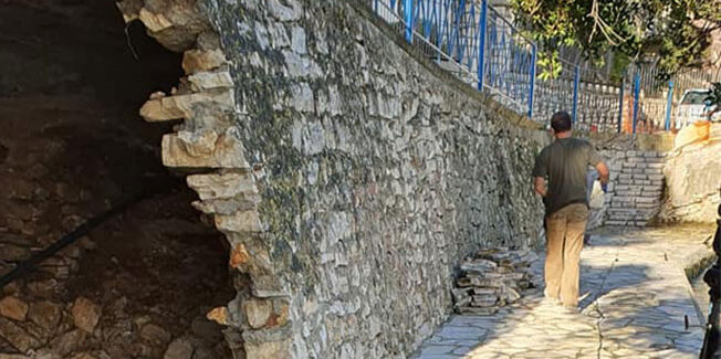 Ξεκίνησαν σήμερα τα έργα αποκατάστασης στο Κιόνι.