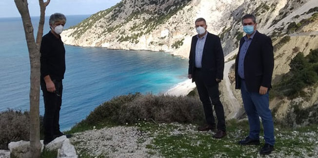 Αυτοψία στο δρόμο του Μύρτου με τον Διευθυντή της ΕΥΔΕ Συγκοινωνιακών Υποδομών