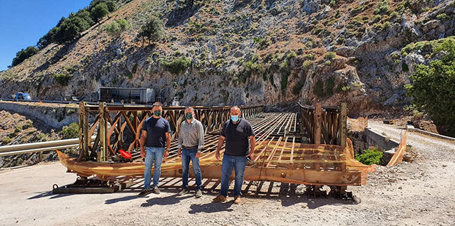 Αυτοψία στην πληρως ανακαινισμένη γέφυρα της Αγίας Βαρβάρας
