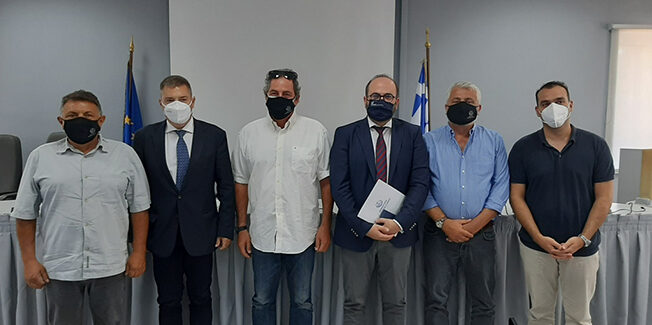 Συνάντηση  Σταύρου Σπαθή και του Γενικού Γραμματέα Αιγαίου και Νησιωτικής Πολιτικής,κ.Μανώλη Κουτουλάκη