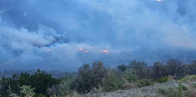 Δύσκολο βράδυ στην Κεφαλονιά με πέντε πύρινα μέτωπα:  Εκκενώθηκαν Αγία Ειρήνη και Καπανδρίτι