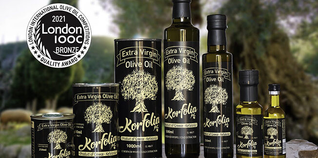 Διεθνής τιμητική διάκριση για το κεφαλονίτικο λάδι “Κορφολιά”.