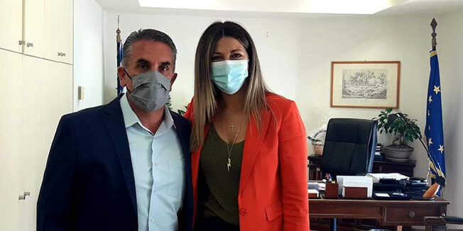 Με την Υφυπουργό  Σοφία Ζαχαράκη συναντήθηκε ο Δήμαρχος Ιθάκης