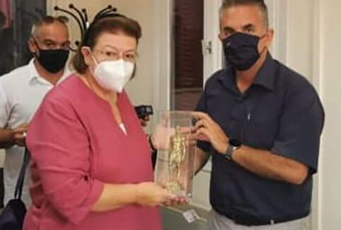 ΑΠΟ ΤΗΝ ΕΠΙΣΚΕΨΗ ΤΗΣ  ΥΠ. ΠΟΛΙΤΙΣΜΟΥ ΣΤΗΝ ΙΘΑΚΗ