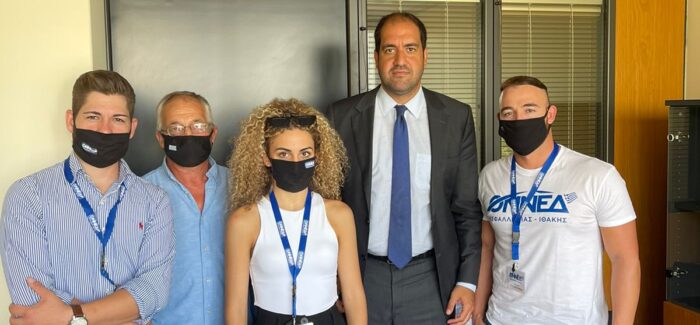 Επισκεψη ΟΝΝΕΔ στο γραφειο του Βουλευτη Ρεθυμνου Γιαννη Κεφαλλογιαννη
