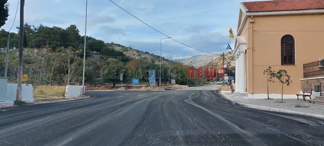 Ασφαλτόστρωση του δρόμου του Δραπάνου
