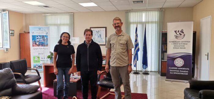 Συνάντηση με τον  Dr. Dan Danahar, ιδρυτή του προγράμματος Corfu Butterfly Conservation.