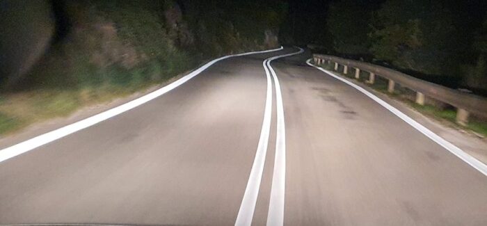 Ολοκληρώθηκε το έργο της διαγράμμισης της Επαρχιακής οδού Αργοστολίου-Πόρου