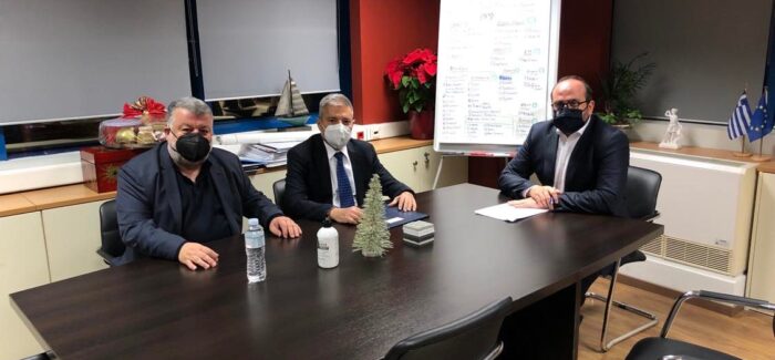 Συνάντηση εργασίας με τον ΓΓ Αιγαίου και Νησιωτικής Πολιτικής κ.  Μανώλη Κουτουλάκη……
