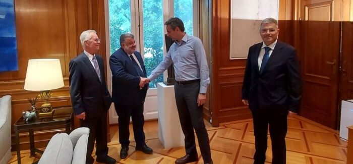 Συμμετείχαν σε δεξίωση που παρέθεσε ο Πρωθυπουργός Κυριάκος Μητσοτάκης στο Μέγαρο Μαξίμου