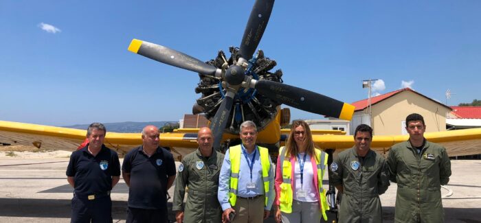 Επίσκεψη στο Αεροδρόμιο Κεφαλονιάς και στην Πυροσβεστική Υπηρεσία