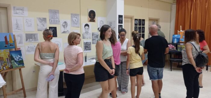 Έκθεση ζωγραφικής του εικαστικού εργαστηρίου Πόρου