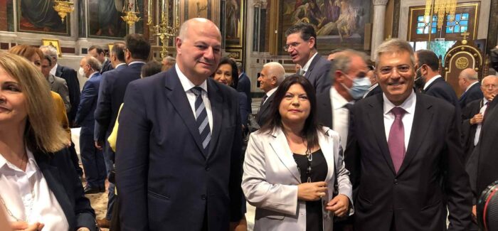 Ο Παναγής Καππάτος εκπρόσωπος του Προέδρου της Βουλής……