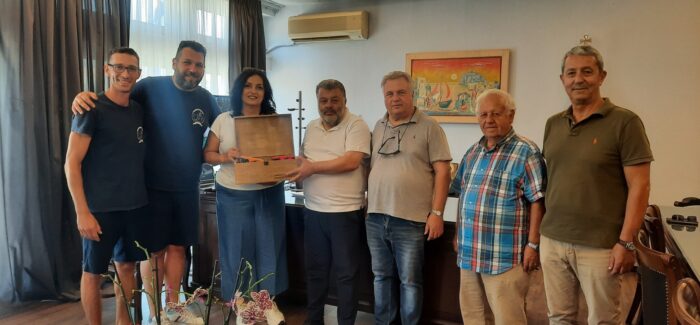 Υποδοχή των εκπροσώπων  του Χορευτικού Ομίλου Ξάνθης