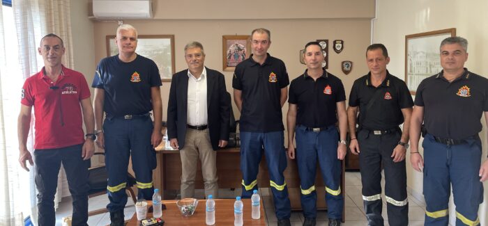 Επίσκεψη στην Πυροσβεστική Υπηρεσία, στην ΜΑΕΔΥ και τον  Πυροσβεστικό Σταθμό του αεροδρομίου