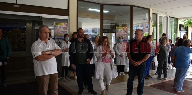 Διαμαρτυρία για να μονιμοποιηθούν οι συμβασιούχοι στο Νοσοκομείο…..