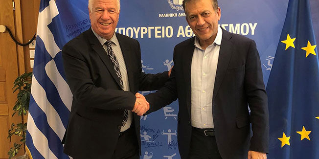 Θέματα αθλητικών υποδομών στη συνάντηση Γιάννη Τρεπεκλή με τον  Αν. Υπουργό Αθλητισμού Ιωάννη Βρούτση