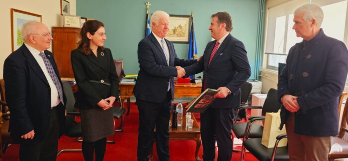 Εθιμοτυπική επίσκεψη του Επιτετραμμένου Πρέσβη της Γεωργίας David Kordzadze…..