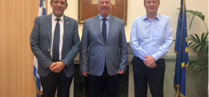 Συνάντηση του Περιφερειάρχη Ιονίων Νήσων κ. Γιάννη Τρεπεκλή με τον Πρόεδρο του ΠΣΕΚ Ιονίων Νήσων Ομότιμο Καθηγητή κ. Νίκο Βαρότση