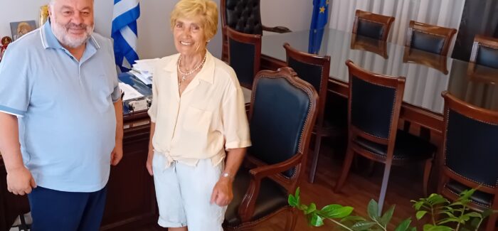 Ο Δήμαρχος Αργοστολίου υποδέχθηκε την την Αναστασία Γερολυμάτου,