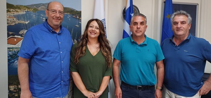 Επίσκεψη στο Επαρχείο Ιθάκης των Θεματικών Αντιπεριφερειαρχών Π.Ι.Ν., κων Γιώργου Μάμαλου και Σάββα Κουλούρη