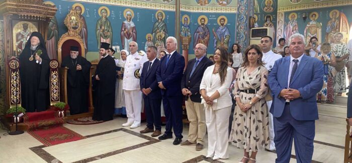 Ο Περιφερειάρχης κ. Γιάννης Τρεπεκλής στην υποδοχή του  Οικουμενικού Πατριάρχη κ.κ. Βαρθολομαίου σε Λευκάδα και Ιθάκη