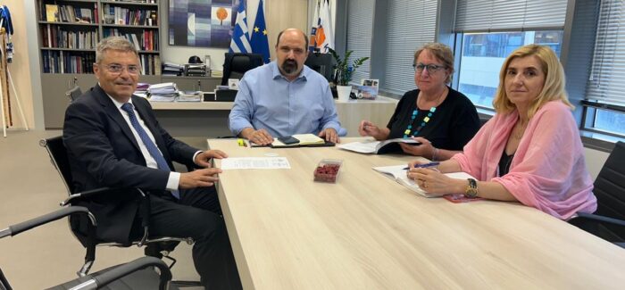 Συνάντηση με τον Υφυπουργό Κλιματικής Κρίσης και Πολιτικής Προστασίας κ. Χρήστο Τριαντόπουλο