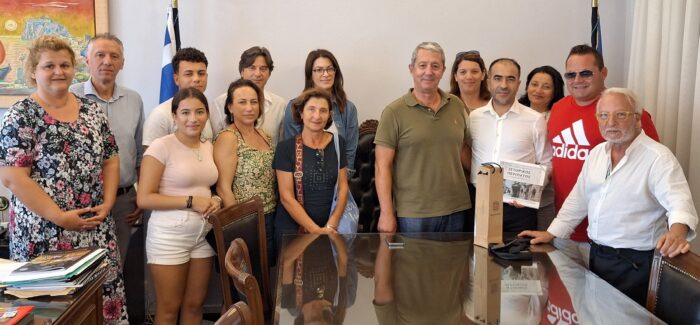 Επίσκεψη του Ιταλού Δημάρχου του Staletti στο Δημαρχείο Αργοστολίου