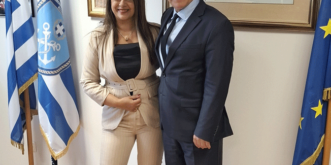 Επίσκεψη Επάρχου Ιθάκης Σμαραγ.  Σαρδελή στον Υφυπουργό Ναυτιλίας Κο Γκίκα