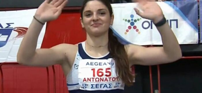 Πανελλήνιο Πρωτάθλημα Κλειστού Στίβου: Χάλκινο μετάλλιο η Αντωνάτου στα 60μ,