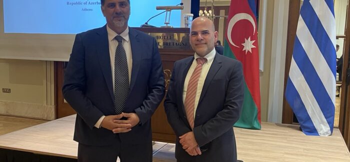 Αντιπροσωπεία του Ιονίου Πανεπιστημίου στη δεξίωση της  Πρεσβείας της Δημοκρατίας του Αζερμπαϊτζάν ……