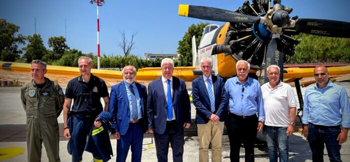 Περιφερειάρχης Ιονίων Νήσων, Γιάννης Τρεπεκλής,  στον αγιασμό του κλιμακίου αεροπυρόσβεσης Κέρκυρας ………