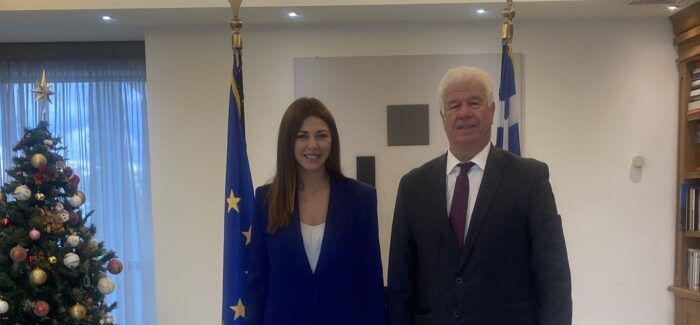Επίσκεψη του Περιφερειάρχη Ιονίων Νήσων Γιάννη Τρεπεκλή στην Υπουργό Παιδείας Σοφία Ζαχαράκη