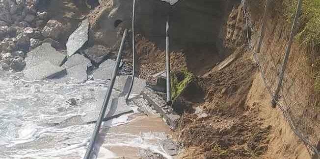 Σε πλήρη εξέλιξη η αντιμετώπιση της ζημιάς στον παραλιακό Σκάλας