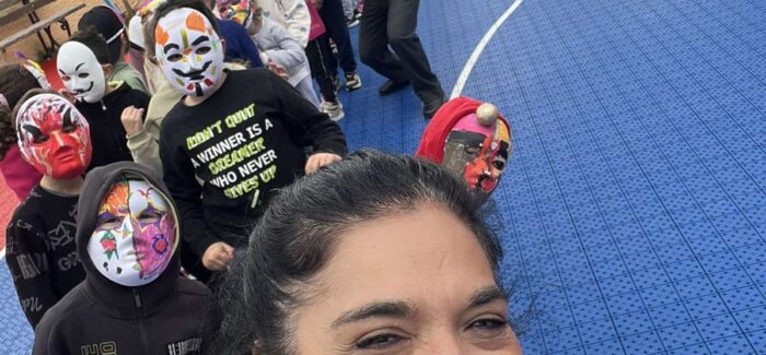 3ο εργαστήριο μάσκας στο  Δημοτικό Σχολείο Αγιας Θεκλης.