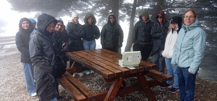 To 2ο εργαστήριο πεδίου στο Ινστιτούτο Μηχανικής Φυσικών Κινδύνων για το Western Connecticut State University