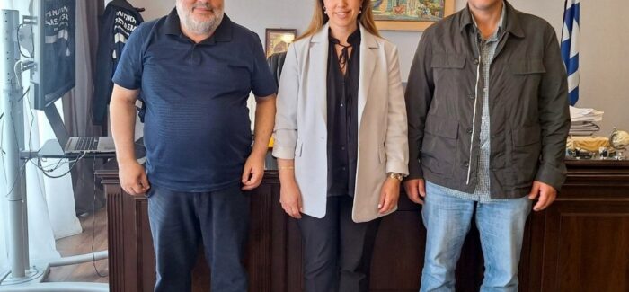 Συνάντηση εργασίας Δημάρχου Αργοστολίου με την Αντιπεριφερειάρχη Επιχειρηματικότητας και Αποδήμου Ελληνισμού και τον Συντονιστή του ΤΠ LEADER ΣΣ ΚΑΠ 2023-2027