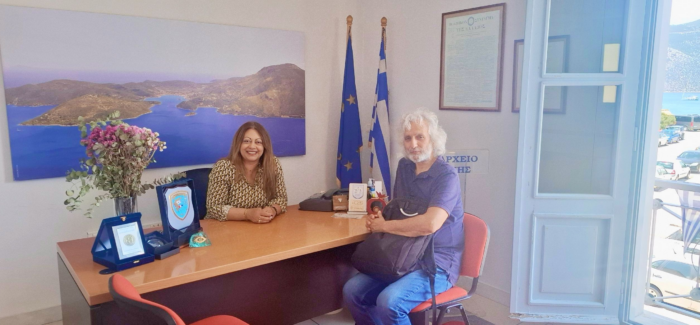 Συνάντηση του Προέδρου του Συλλόγου Εκπαιδευτικών Πρωτοβάθμιας  Εκπαίδευσης Κεφαλληνίας & Ιθάκης με την Έπαρχο Ιθάκης