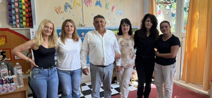 Επίσκεψη του Προέδρου του Ο.Κ.Α.Π. Κεφαλληνίας  στους Παιδικούς  Σταθμούς του Αργοστολίου .