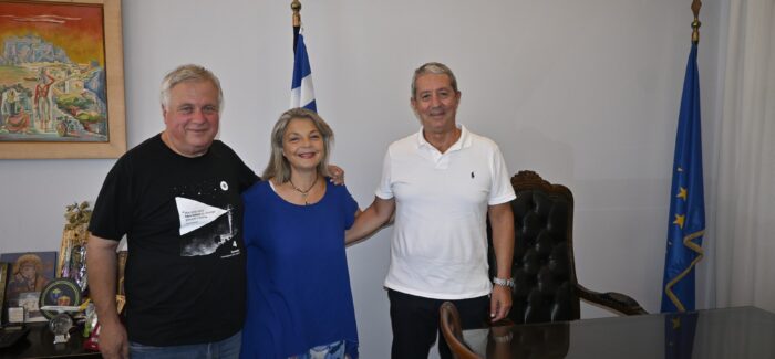 Επίσκεψη της Κεφαλονίτισσας συνθέτριας Πηγής Λυκούδη στο  Δημαρχείο Αργοστολίου
