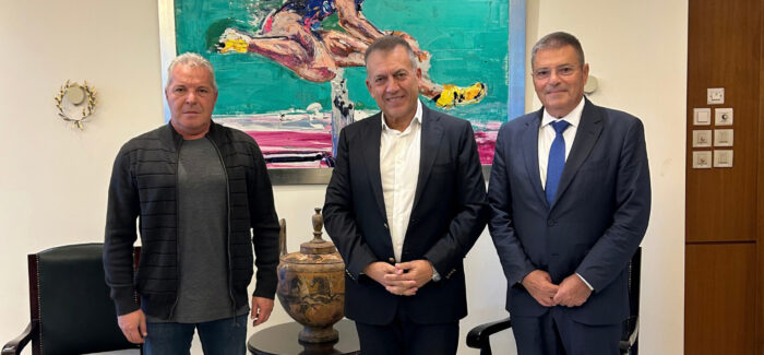 Π. Καππάτος: Συνάντηση εργασίας με τον Δήμαρχο Σάμης κ. Δρακουλόγκωνα στον Αναπληρωτή Υπουργό Αθλητισμού για τα γήπεδα Καραβομύλου και Μακρυωτίκων